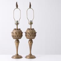 Pair of Artichoke-Form Lamps, Manner of Maison Jansen - Sold for $7,040 on 10-11-2026 (Lot 600).jpg